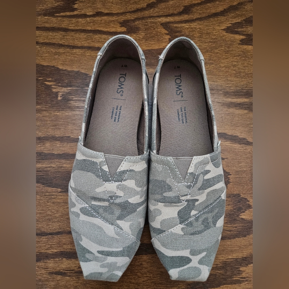 Toms Alpargata Taupe Grey Forest Camo